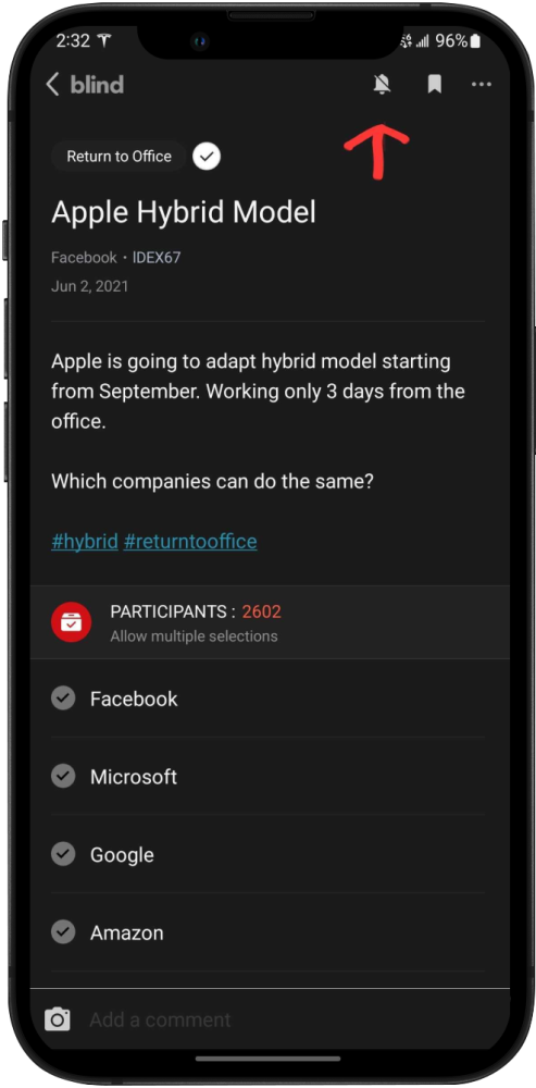 How to use Blind - Real-time Notifications